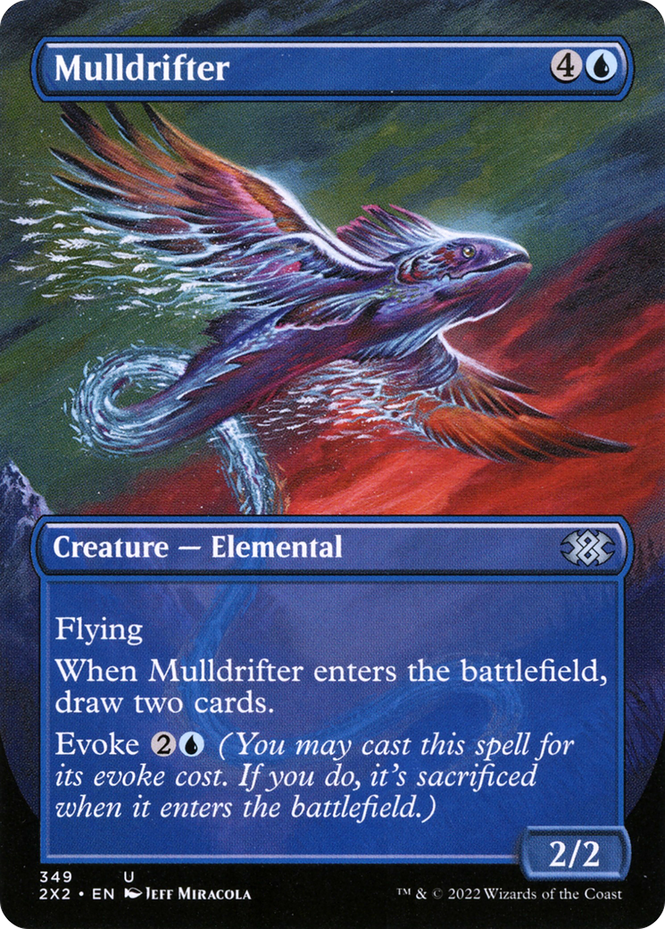 [ BL ] [FOIL] Mulldrifter (Borderless) #349 - UNCOMMON 2X2 - Double Masters 2022