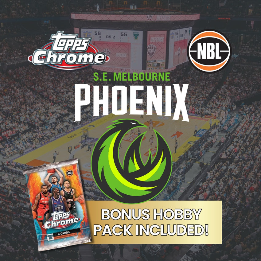 2024-25 Topps Chrome NBL SOUTH EAST MELBOURNE PHOENIX Base Team Set #71-80 (BONUS Hobby Pack)