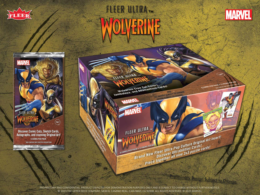 2023 Upper Deck Marvel Fleer Ultra Wolverine Hobby Pack