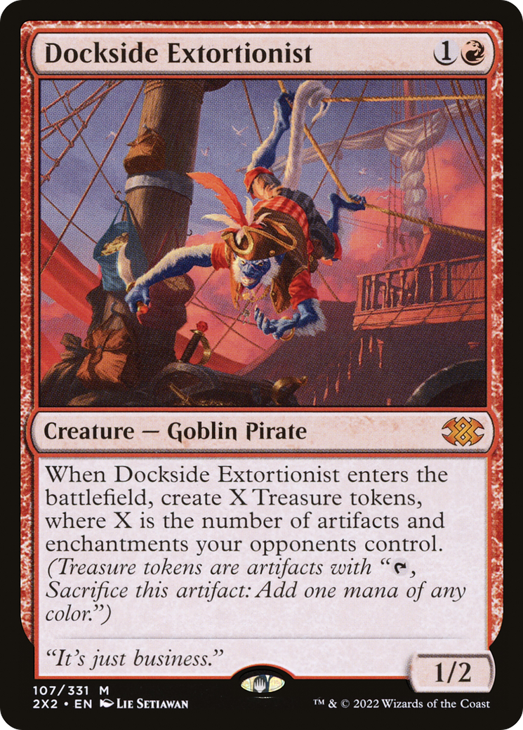 Dockside Extortionist #107 - MYTHIC 2X2 - Double Masters 2022