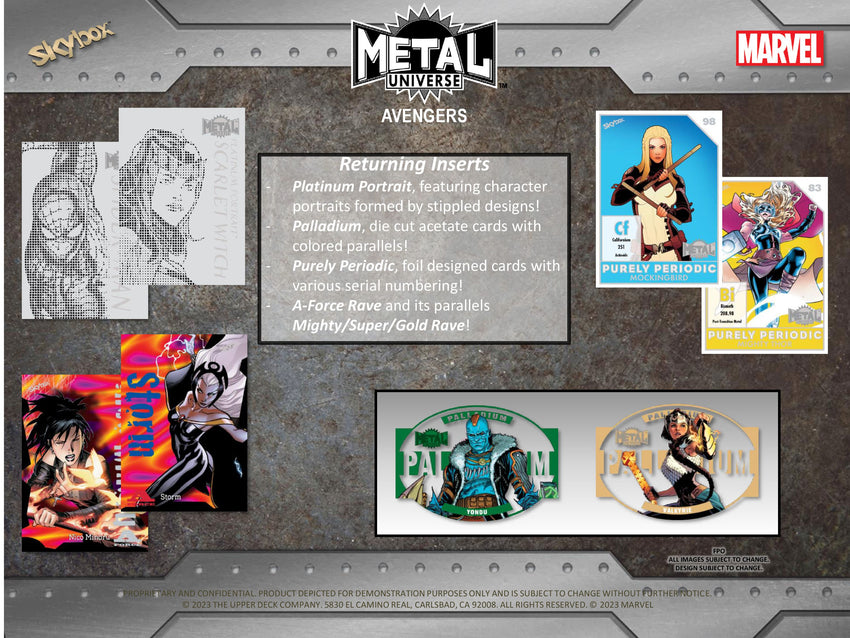 2024 Upper Deck Marvel Avengers Metal Universe Hobby Pack