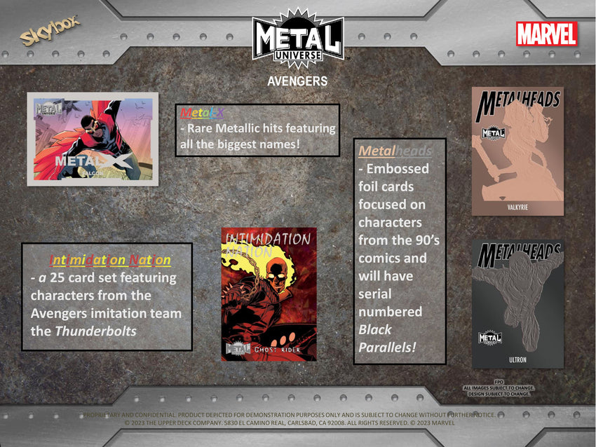 2024 Upper Deck Marvel Avengers Metal Universe Hobby Pack