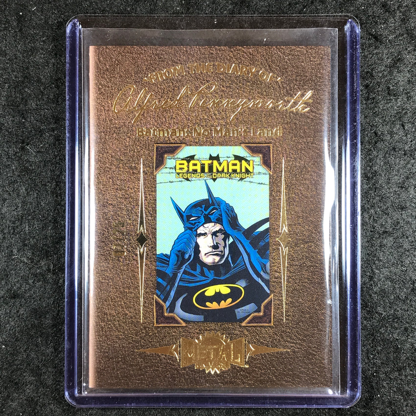 2025 Metal Universe Batman NO MAN'S LAND Diary of Alfred Pennyworth Booklet 7/25