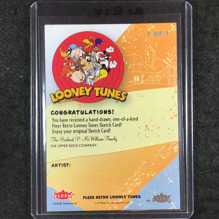 2024 Fleer Retro Looney Tunes TWEETY Artist Sketch 1/1 ADRIEN "ALRIK" SPADA