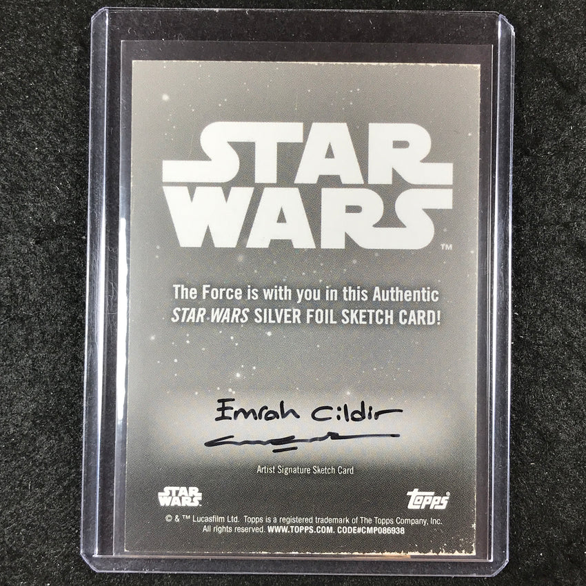 2024 Star Wars Chrome Galaxy ANAKIN SKYWALKER Sketch Silver 1/1 EMRAH CILDIR