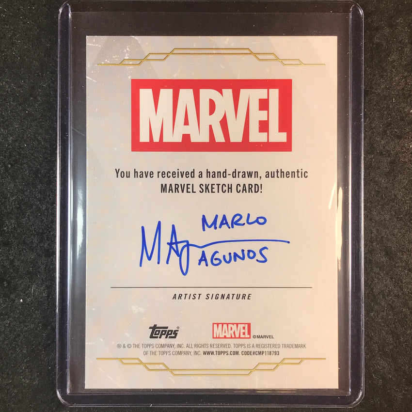 2025 Topps Chrome Marvel Studios ANT-MAN Artist Sketch 1/1 MARLO AGUNOS