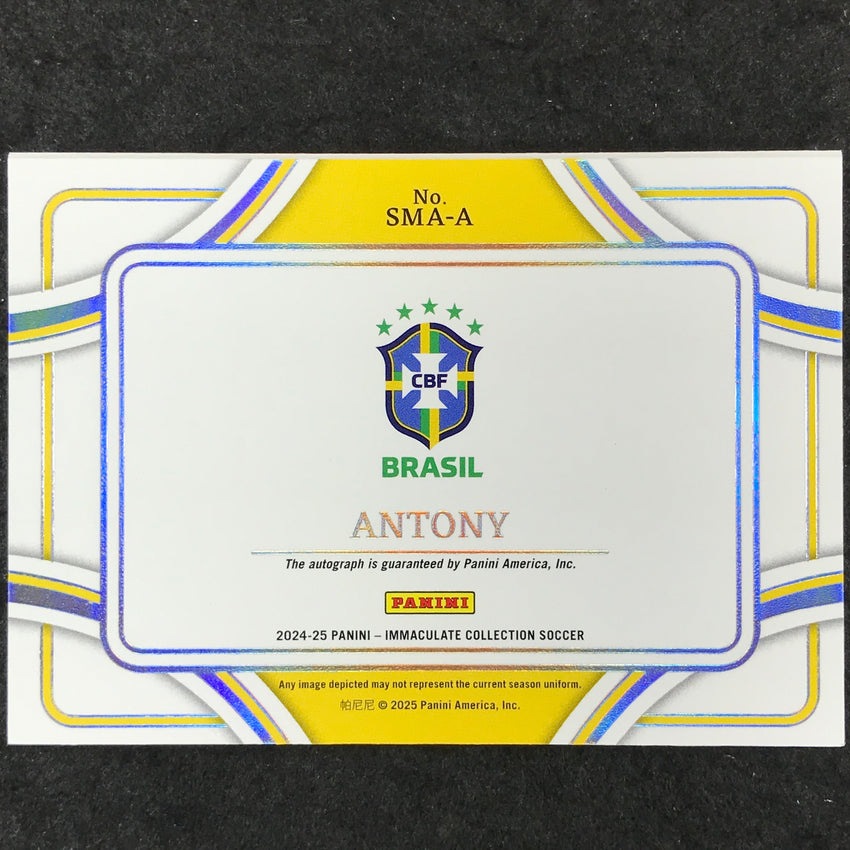 2024-25 Immaculate Soccer ANTONY Signature Moves Autographed Booklet 43/99