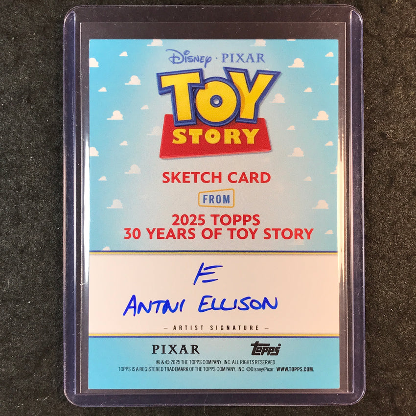 2025 Topps Toy Story CHUCKLES THE CLOWN Artist Sketch 1/1 ANTNI ELLISON