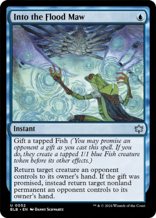 FOIL Into the Flood Maw - #052 - Uncommon Bloomburrow