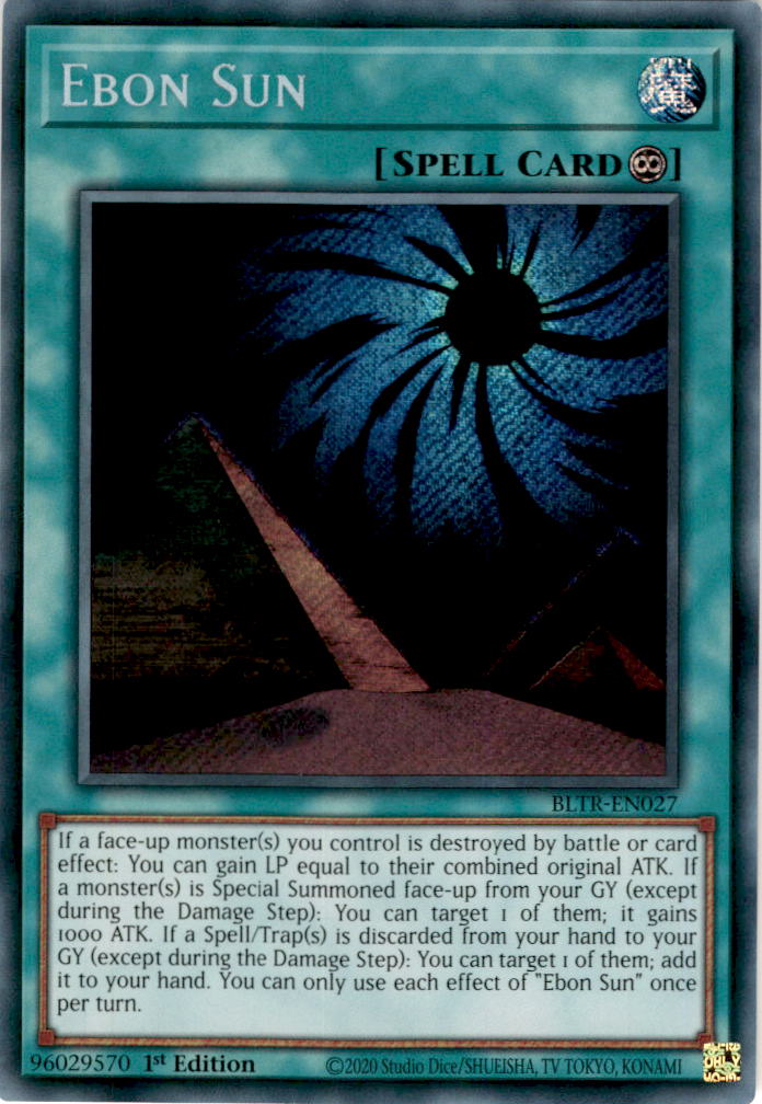 Ebon Sun - BLTR-EN027 - Secret Rare 1st Edition