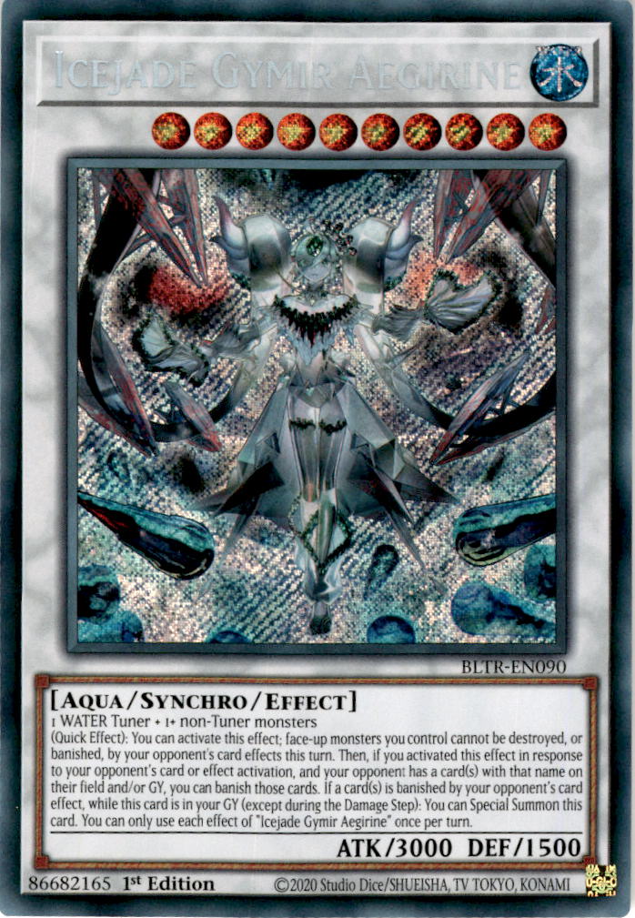 Icejade Gymir Aegirine - BLTR-EN090 - Secret Rare 1st Edition