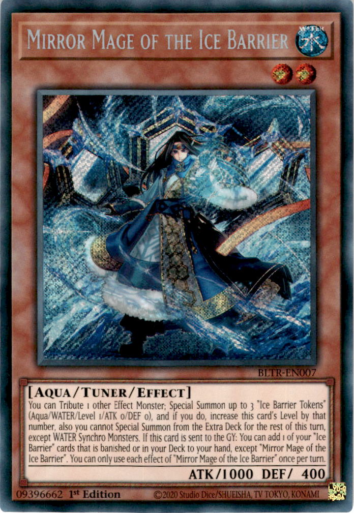 Mirror Mage of the Ice Barrier - BLTR-EN007 - Secret Rare 1st Edition