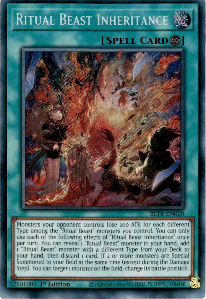 Ritual Beast Inheritance - BLTR-EN020 - Secret Rare 1st Edition