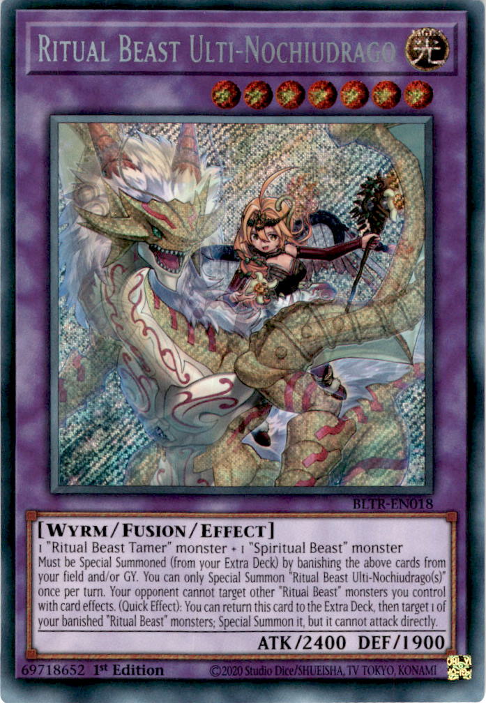 Ritual Beast Ulti-Nochiudrago - BLTR-EN018 - Secret Rare 1st Edition