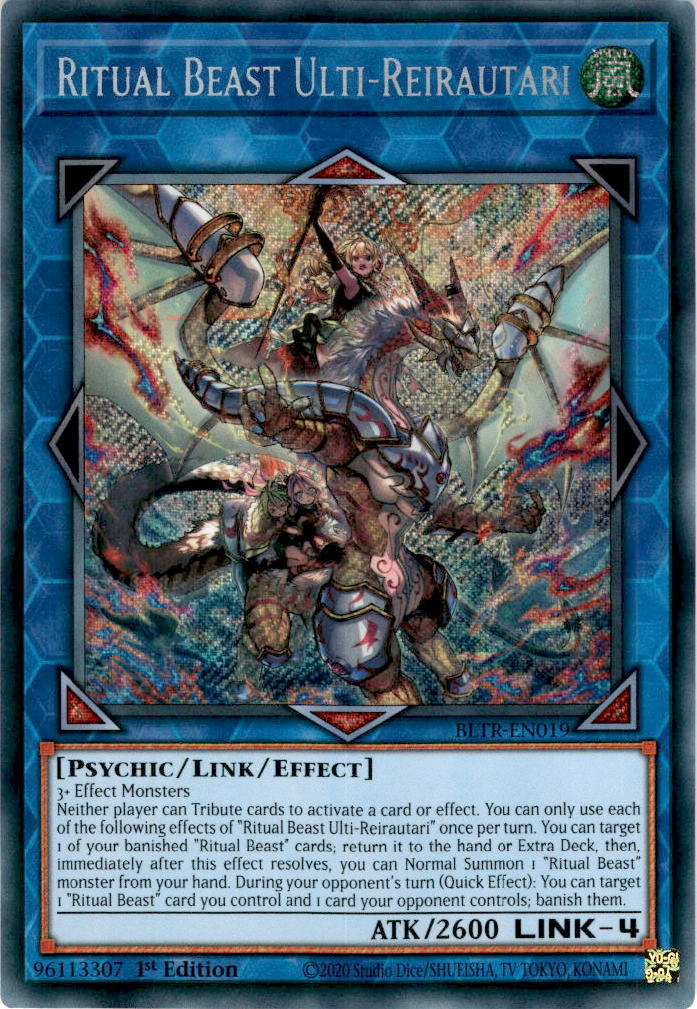 Ritual Beast Ulti-Reirautari - BLTR-EN019 - Secret Rare 1st Edition