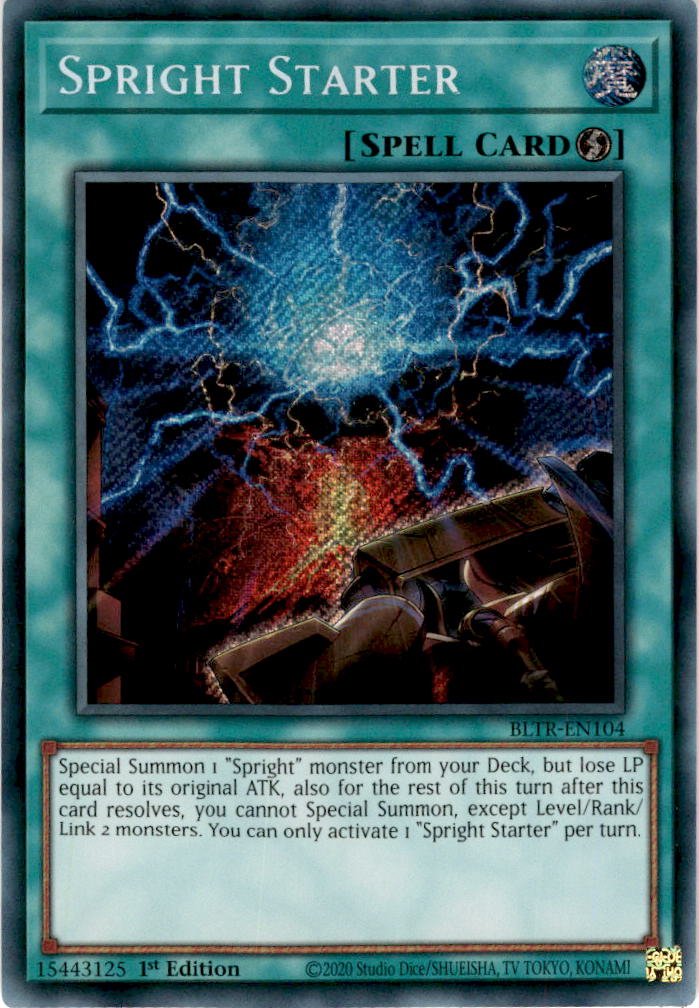 Spright Starter - BLTR-EN104 - Secret Rare 1st Edition