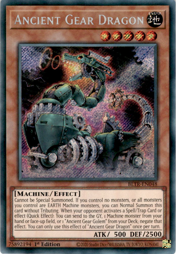 Ancient Gear Dragon - BLTR-EN048 - Secret Rare 1st Edition