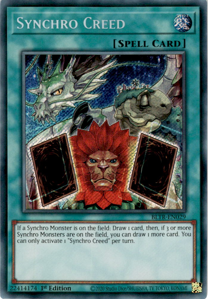 Synchro Creed - BLTR-EN029 - Secret Rare 1st Edition