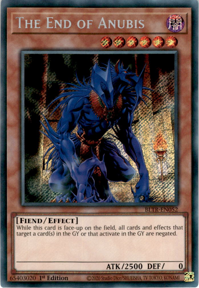 The End of Anubis - BLTR-EN052 - Secret Rare 1st Edition