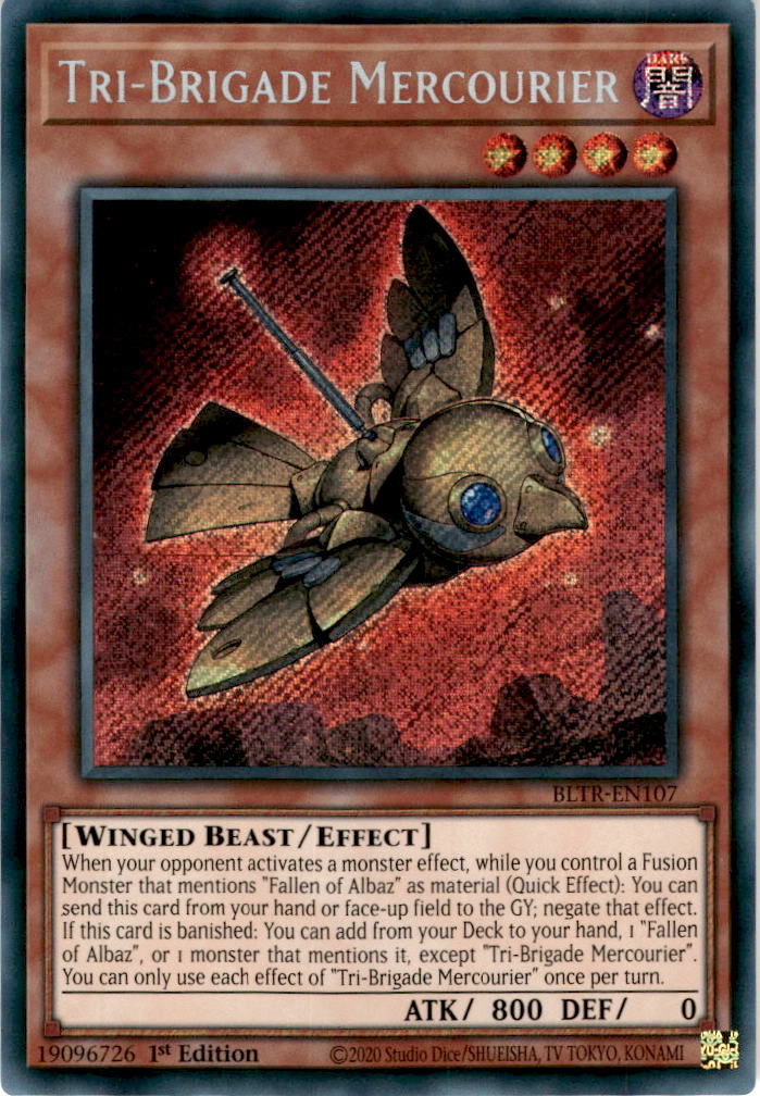 Tri-Brigade Mercourier - BLTR-EN107 - Secret Rare 1st Edition
