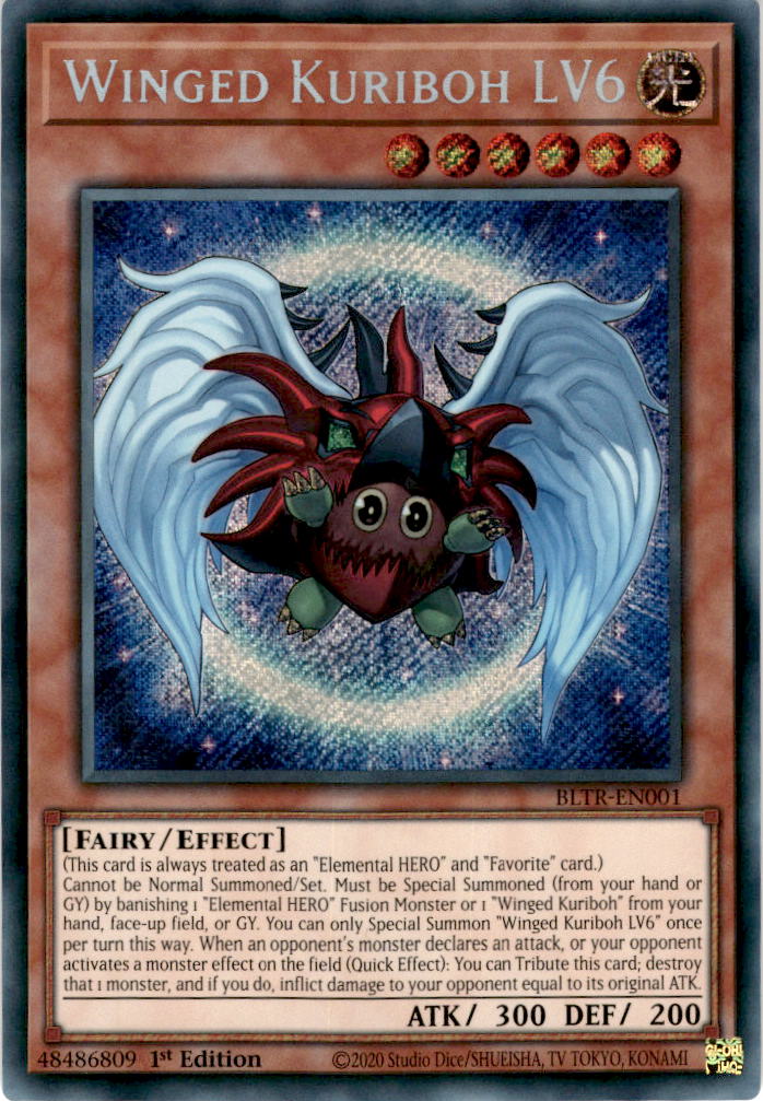 Winged Kuriboh LV6 - BLTR-EN001 - Secret Rare 1st Edition