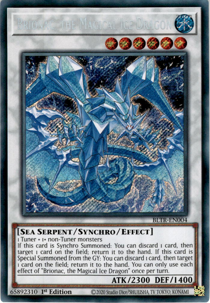Brionac, the Magical Ice Dragon - BLTR-EN004 - Secret Rare 1st Edition