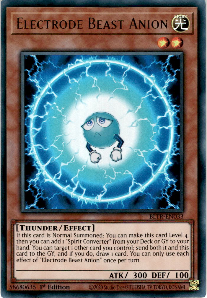 Electrode Beast Anion - BLTR-EN033 - Ultra Rare 1st Edition