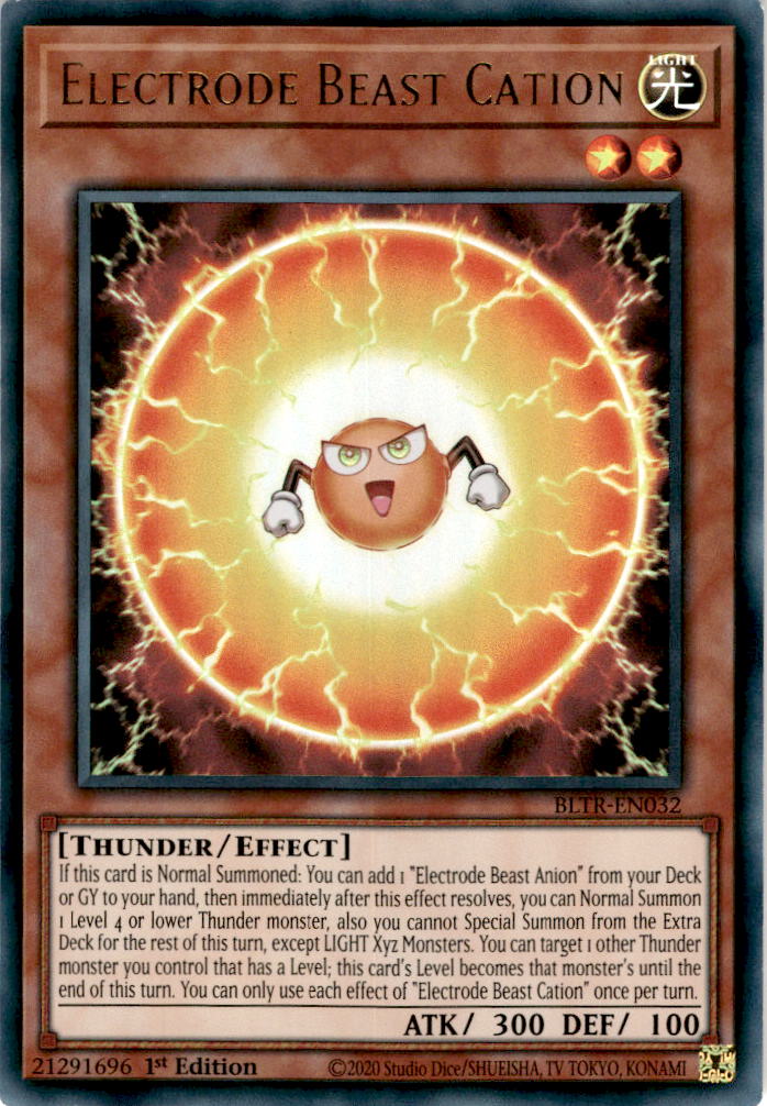 Electrode Beast Cation - BLTR-EN032 - Ultra Rare 1st Edition