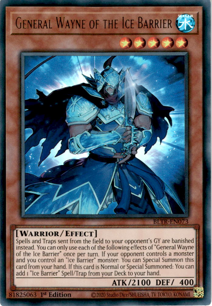 General Wayne of the Ice Barrier - BLTR-EN073 - Ultra Rare 1st Edition
