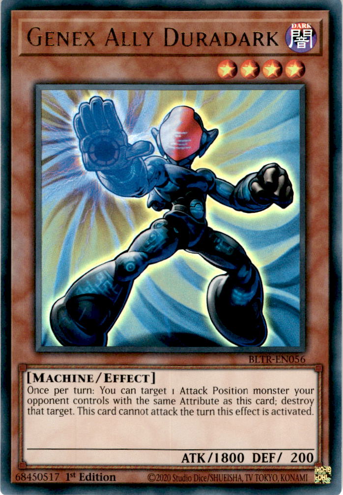 Genex Ally Duradark - BLTR-EN056 - Ultra Rare 1st Edition