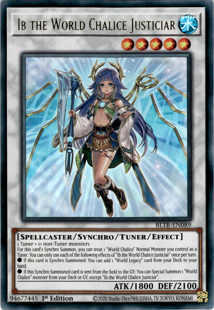Ib the World Chalice Justiciar - BLTR-EN089 - Ultra Rare 1st Edition