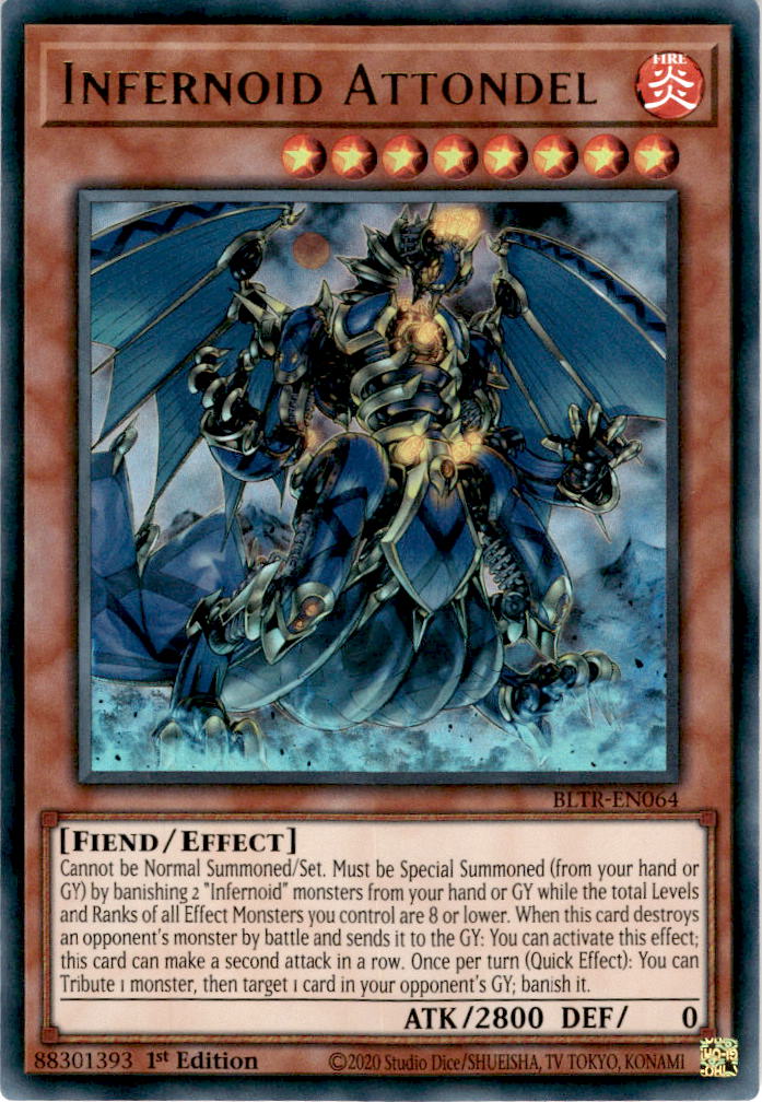 Infernoid Attondel - BLTR-EN064 - Ultra Rare 1st Edition