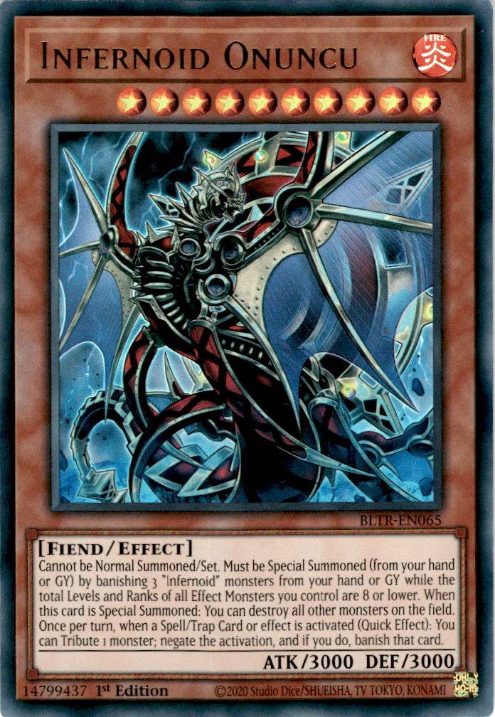 Infernoid Onuncu - BLTR-EN065 - Ultra Rare 1st Edition