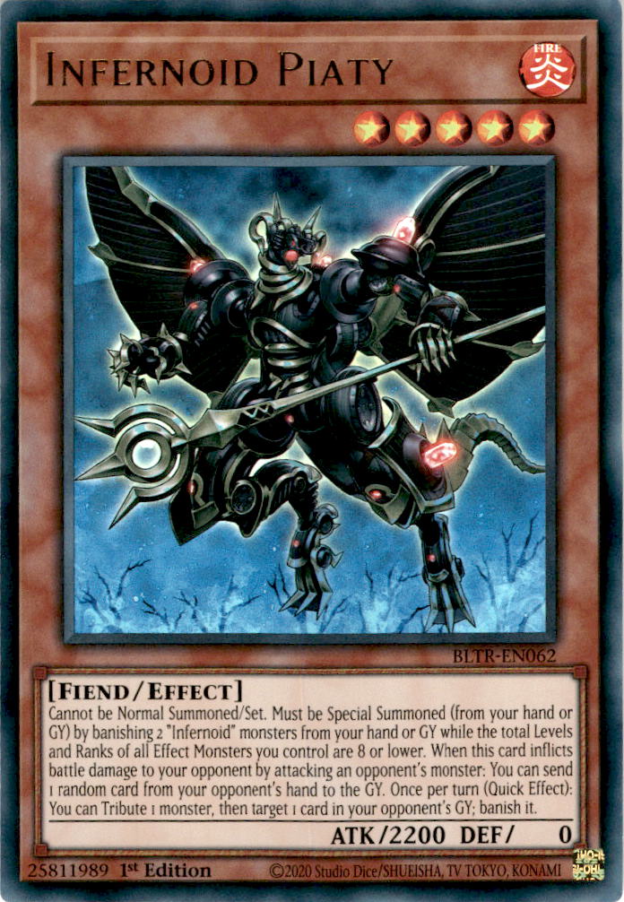Infernoid Piaty - BLTR-EN062 - Ultra Rare 1st Edition