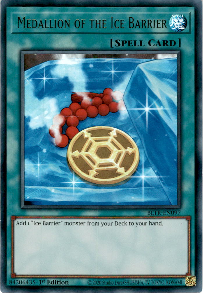 Medallion of the Ice Barrier - BLTR-EN097 - Ultra Rare 1st Edition