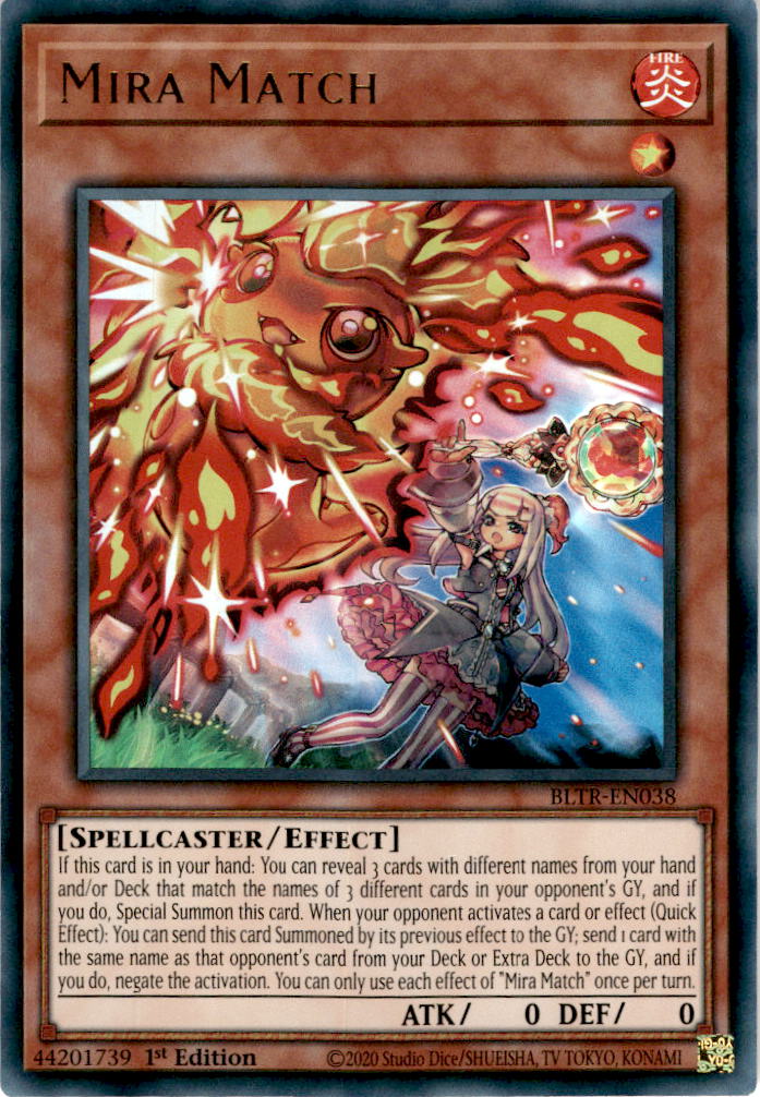 Mira Match - BLTR-EN038 - Ultra Rare 1st Edition