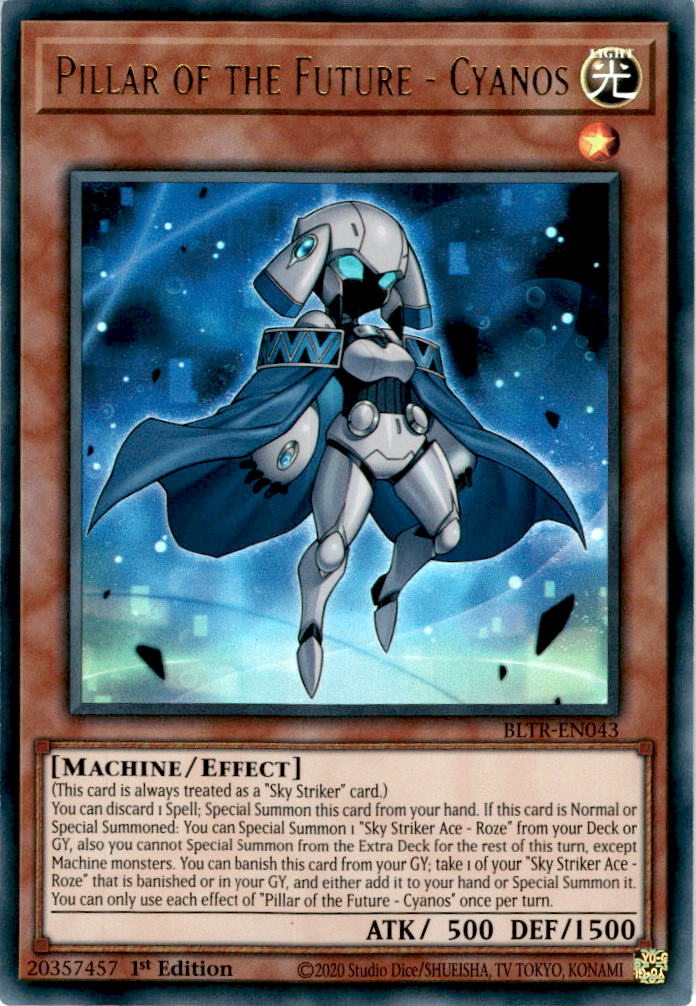 Pillar of the Future - Cyanos - BLTR-EN043 - Ultra Rare 1st Edition