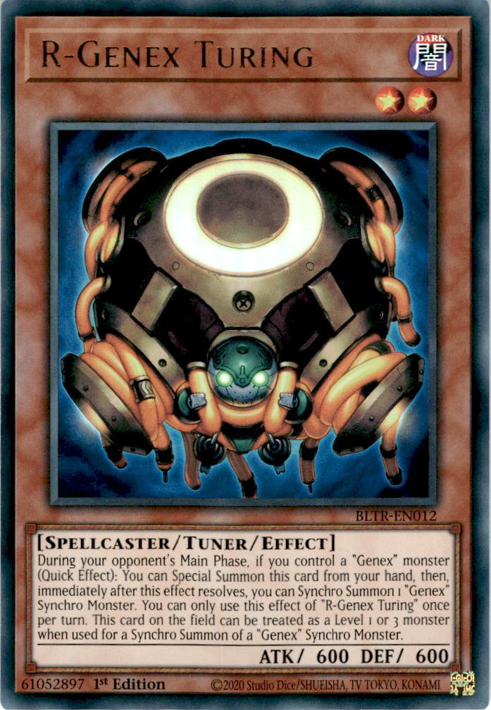 R-Genex Turing - BLTR-EN012 - Ultra Rare 1st Edition