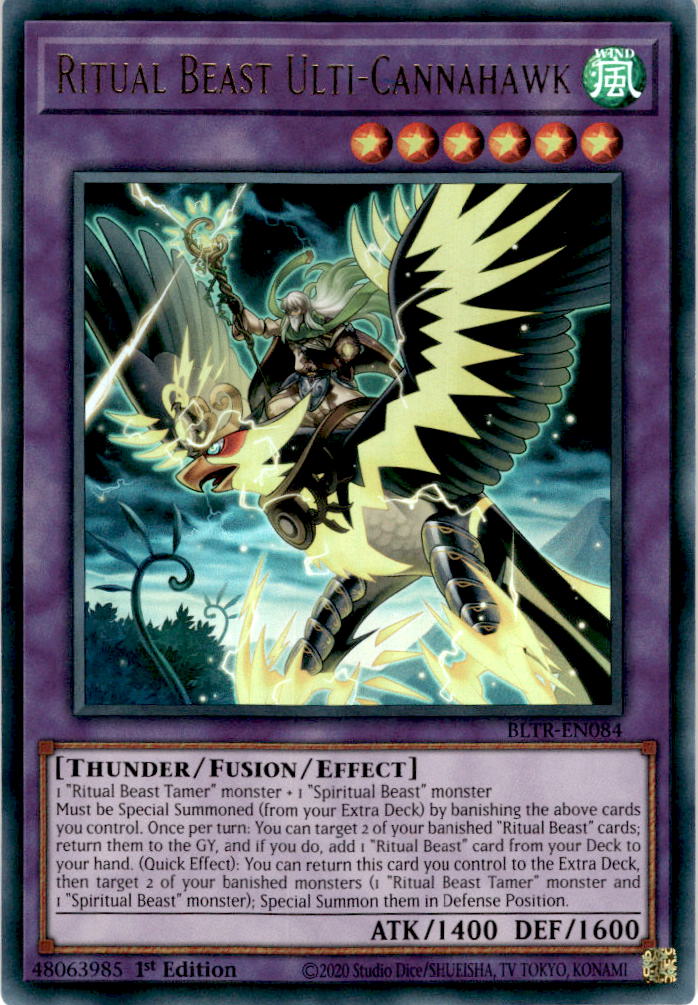 Ritual Beast Ulti-Cannahawk - BLTR-EN084 - Ultra Rare 1st Edition