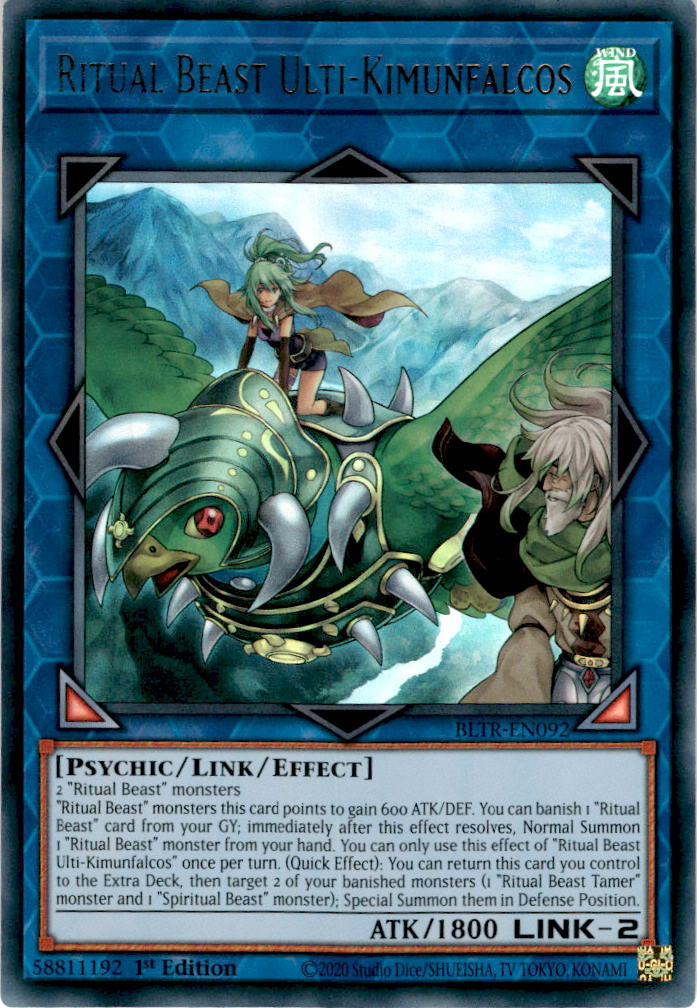 Ritual Beast Ulti-Kimunfalcos - BLTR-EN092 - Ultra Rare 1st Edition