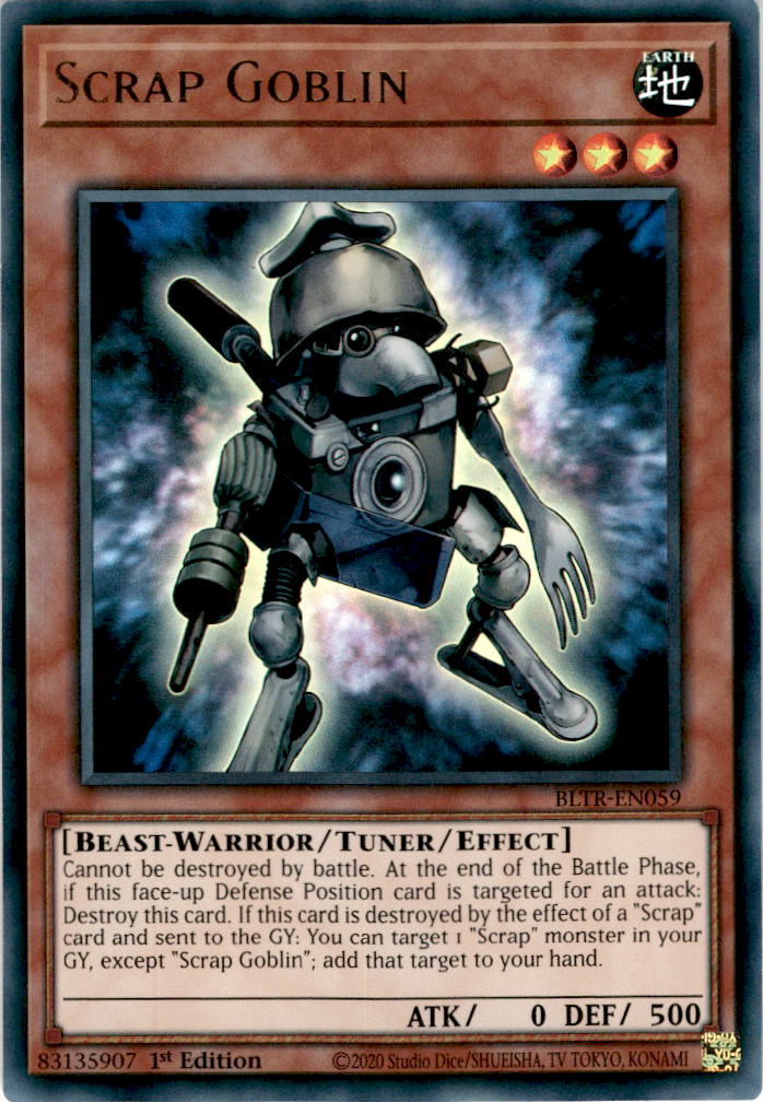 Scrap Goblin - BLTR-EN059 - Ultra Rare 1st Edition