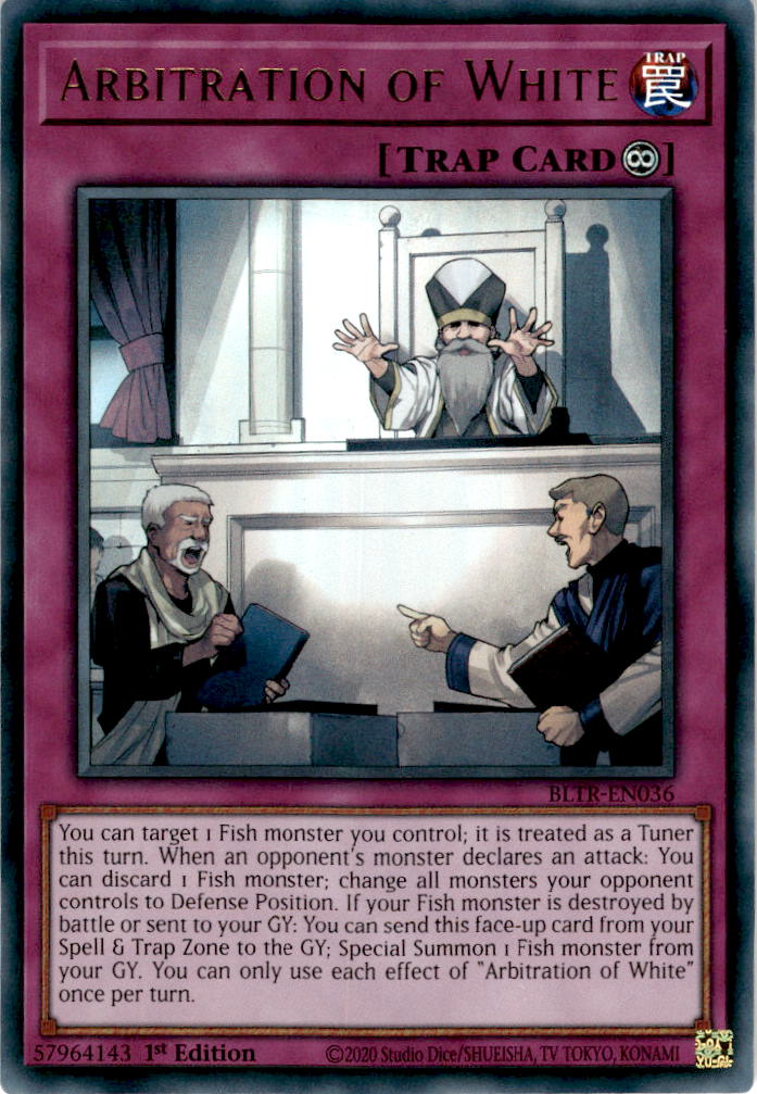 Arbitration of White - BLTR-EN036 - Ultra Rare 1st Edition