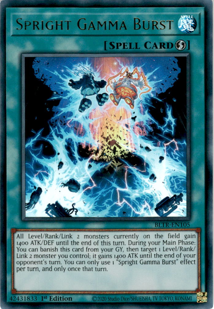 Spright Gamma Burst - BLTR-EN105 - Ultra Rare 1st Edition