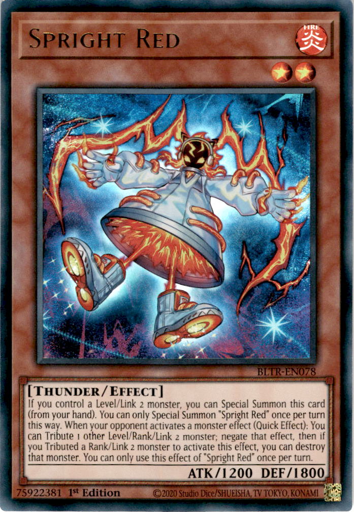 Spright Red - BLTR-EN078 - Ultra Rare 1st Edition