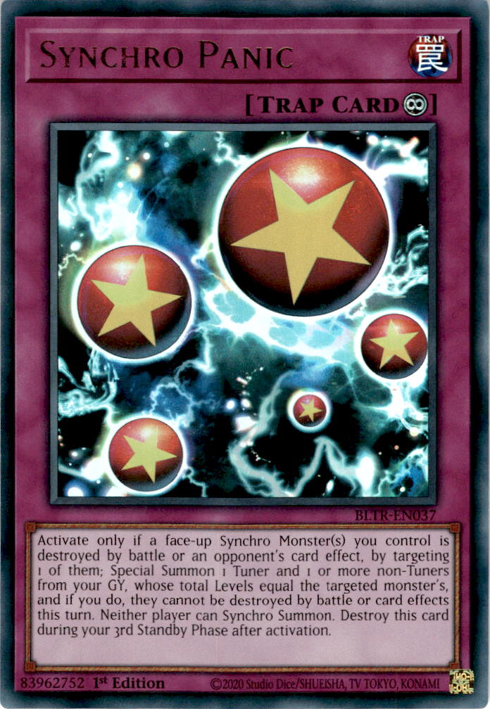 Synchro Panic - BLTR-EN037 - Ultra Rare 1st Edition