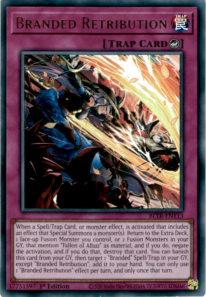 Branded Retribution - BLTR-EN113 - Ultra Rare 1st Edition
