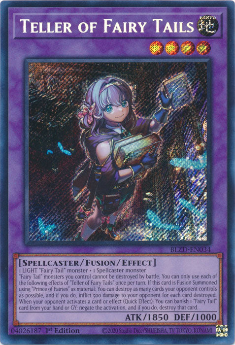 Teller of Fairy Tails - (BLZD-EN034) - Secret Rare 1st Edition