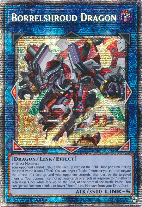 [STARLIGHT RARE] Borrelshroud Dragon - (BPRO-EN047) - 1st Edition