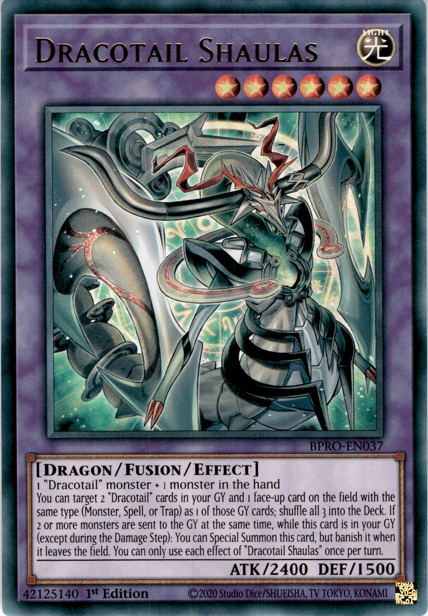 Dracotail Shaulas - (BPRO-EN037) - [Ultra Rare] 1st Edition