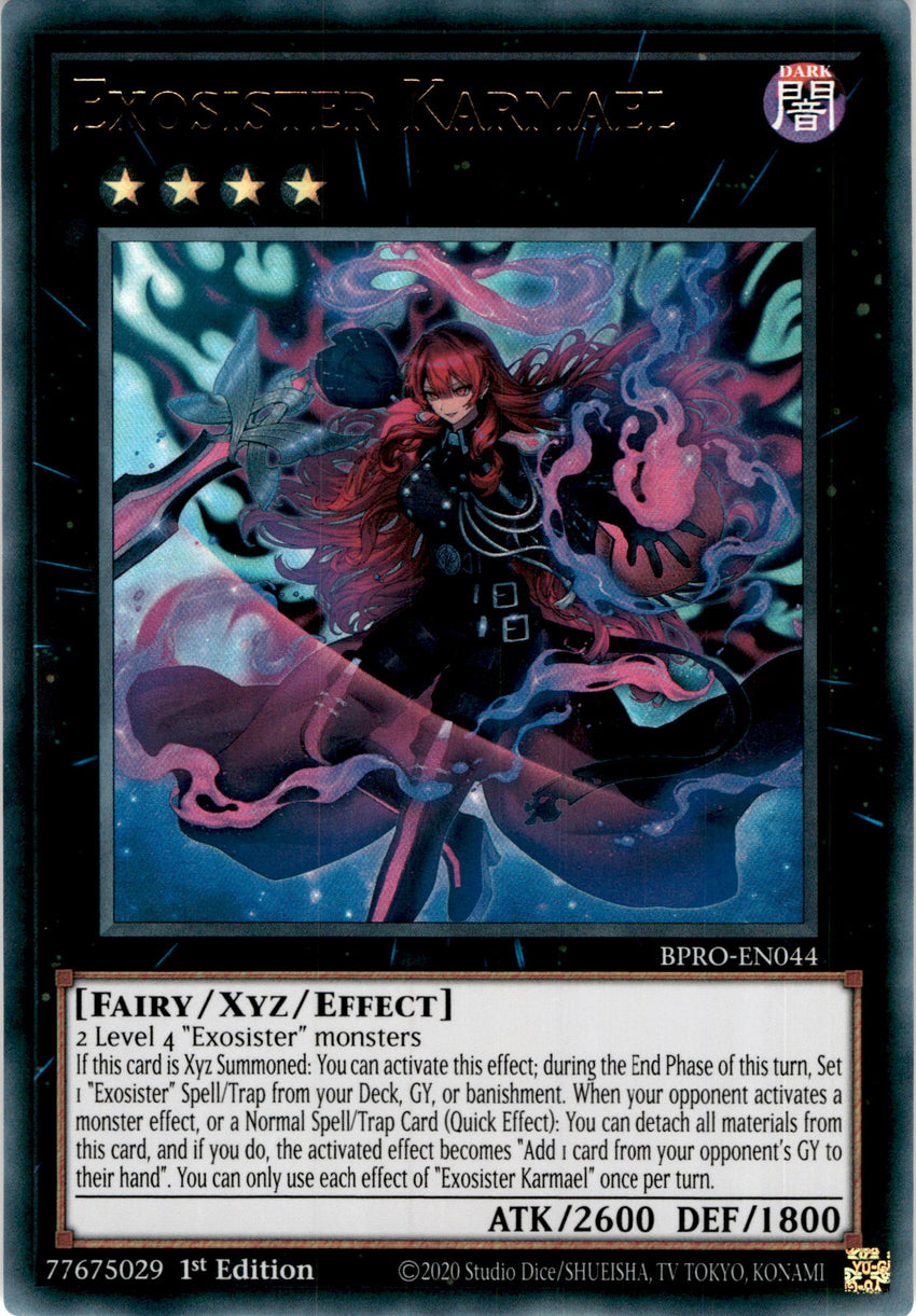 Exosister Karmael - (BPRO-EN044) - [Ultra Rare] 1st Edition